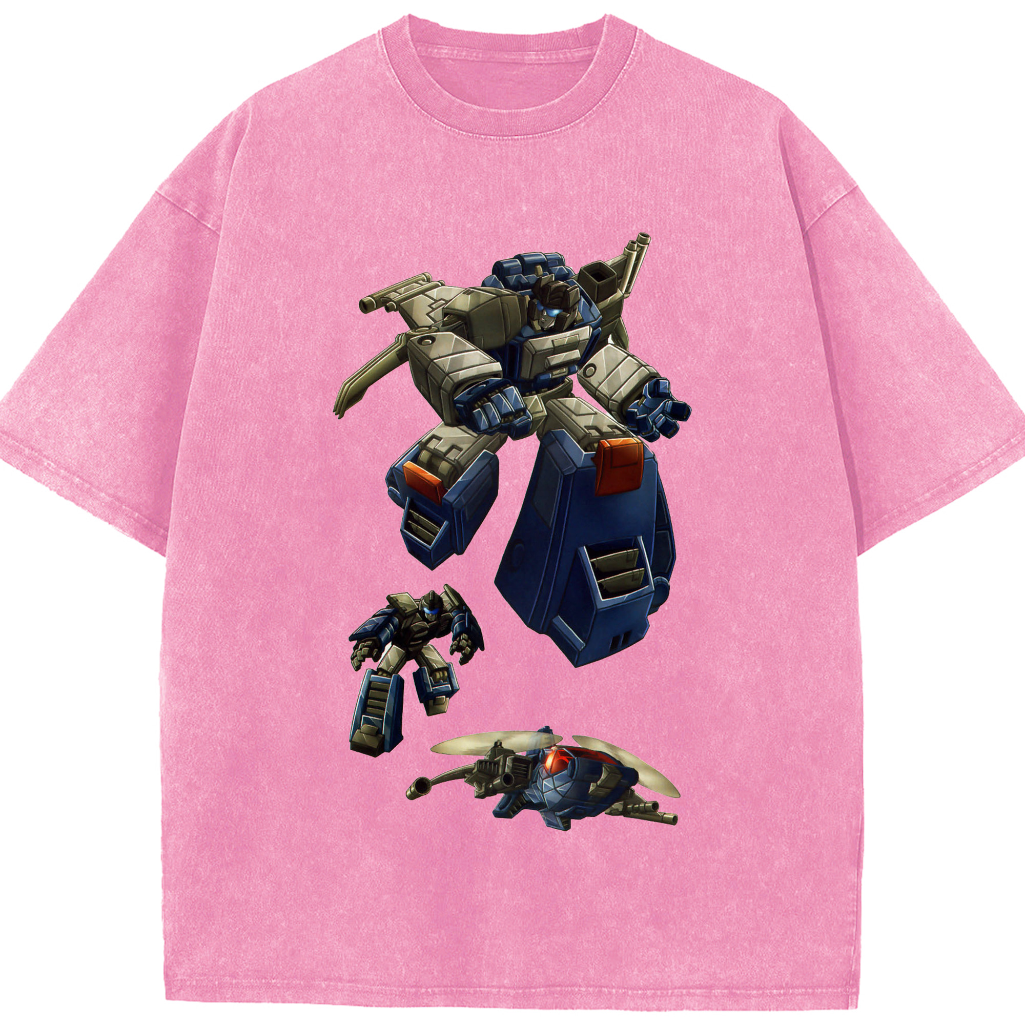 （画像用）  綿100% ヴィンテージ風 半袖Tシャツ（フロントプリント）